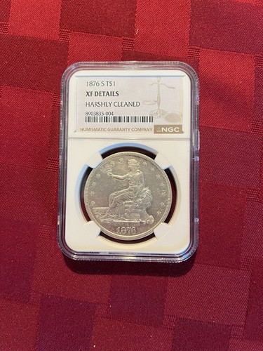 1876 trade dollar silver - 1876-s, $1