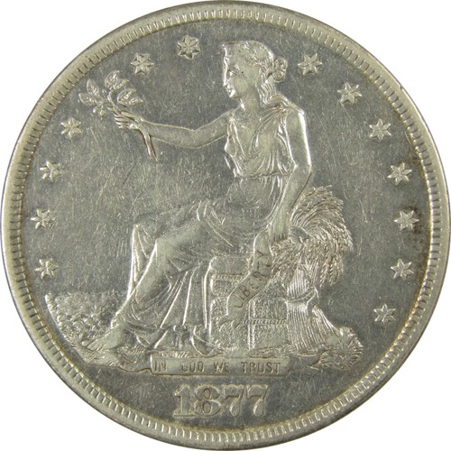 1877 trade silver dollar - s,